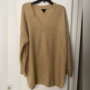 Halogen Gold Sparkle V-Neck Sweater - Like New